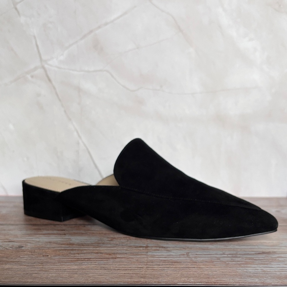 Black Suede Women's Mules